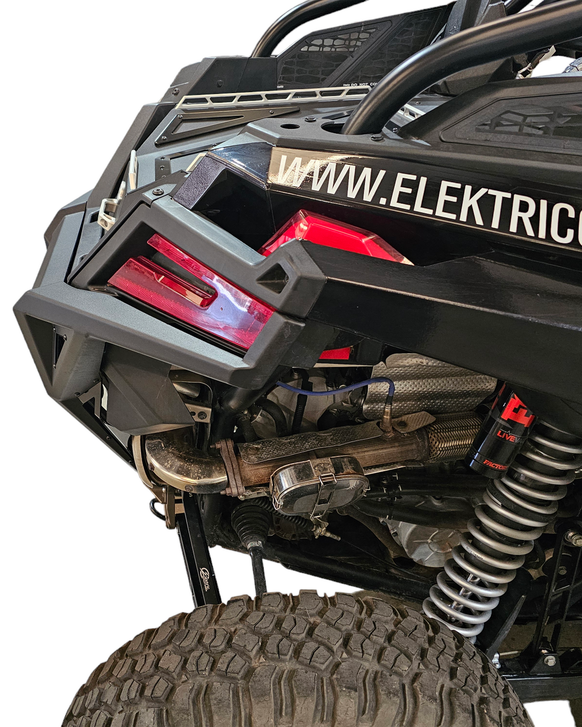 Direct rear view of Polaris RZR Pro XP Volt rear bumper