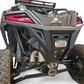Polaris RZR Pro XP rear bumper showing relocated camera and license plate mount