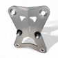 Polaris RZR Pro R Turbo R Radius Rod Plate with Tow Hook in gunmetal shown solo displaying full billet construction