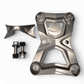Stainless steel sleeve insert and 6061 billet detail on Polaris RZR gunmetal radius rod plate