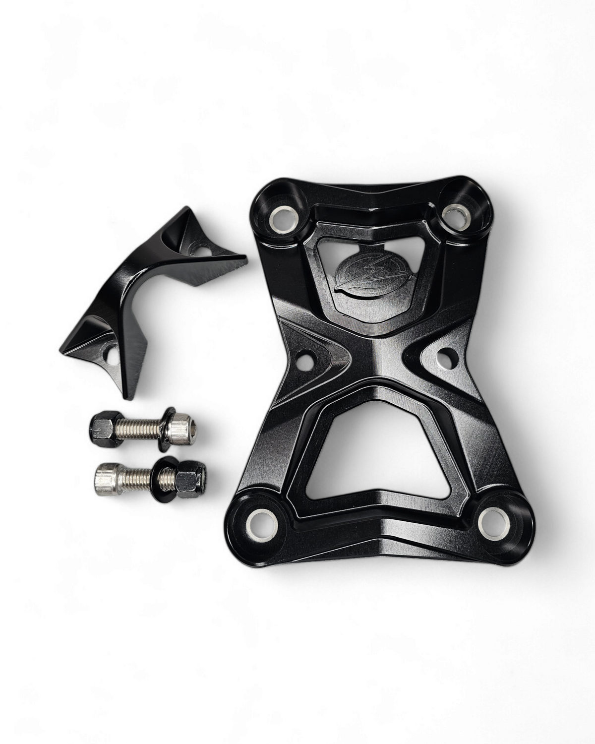 Polaris RZR Pro R Turbo R radius rod armor plate shielding the Heim joints and rod bolts