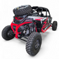 High Clearance Tire Rack installed on Polaris RZR carrying a spare tire in steel and aluminum construction