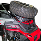 Heavy-duty pivot bracket detail on Polaris RZR high clearance tire rack
