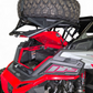 High-clearance design detail on Polaris RZR tire rack showing undercarriage storage room