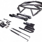 Overhead view of Polaris RZR tire rack showing tire mounting platform