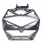 Aluminum trim and steel weld detail on Polaris RZR high clearance tire rack