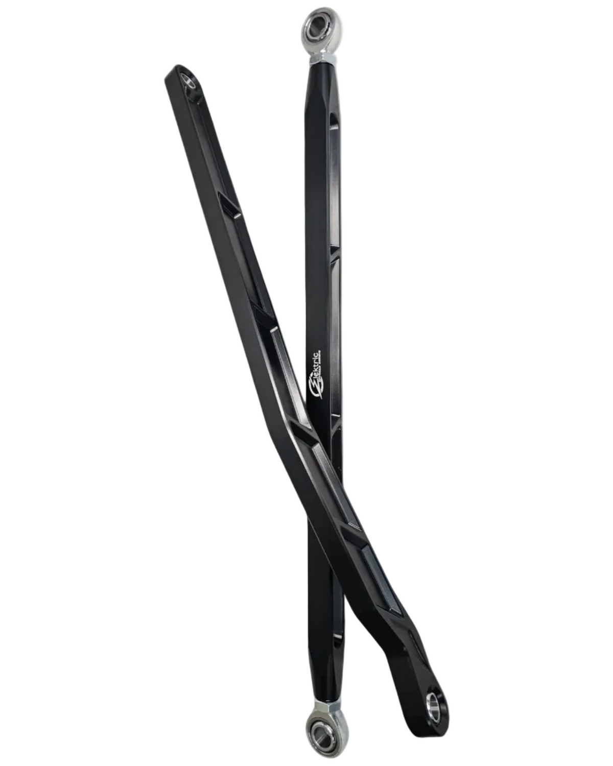 Dual Heim joint upper link on Polaris RZR Pro R radius rods showing adjustability