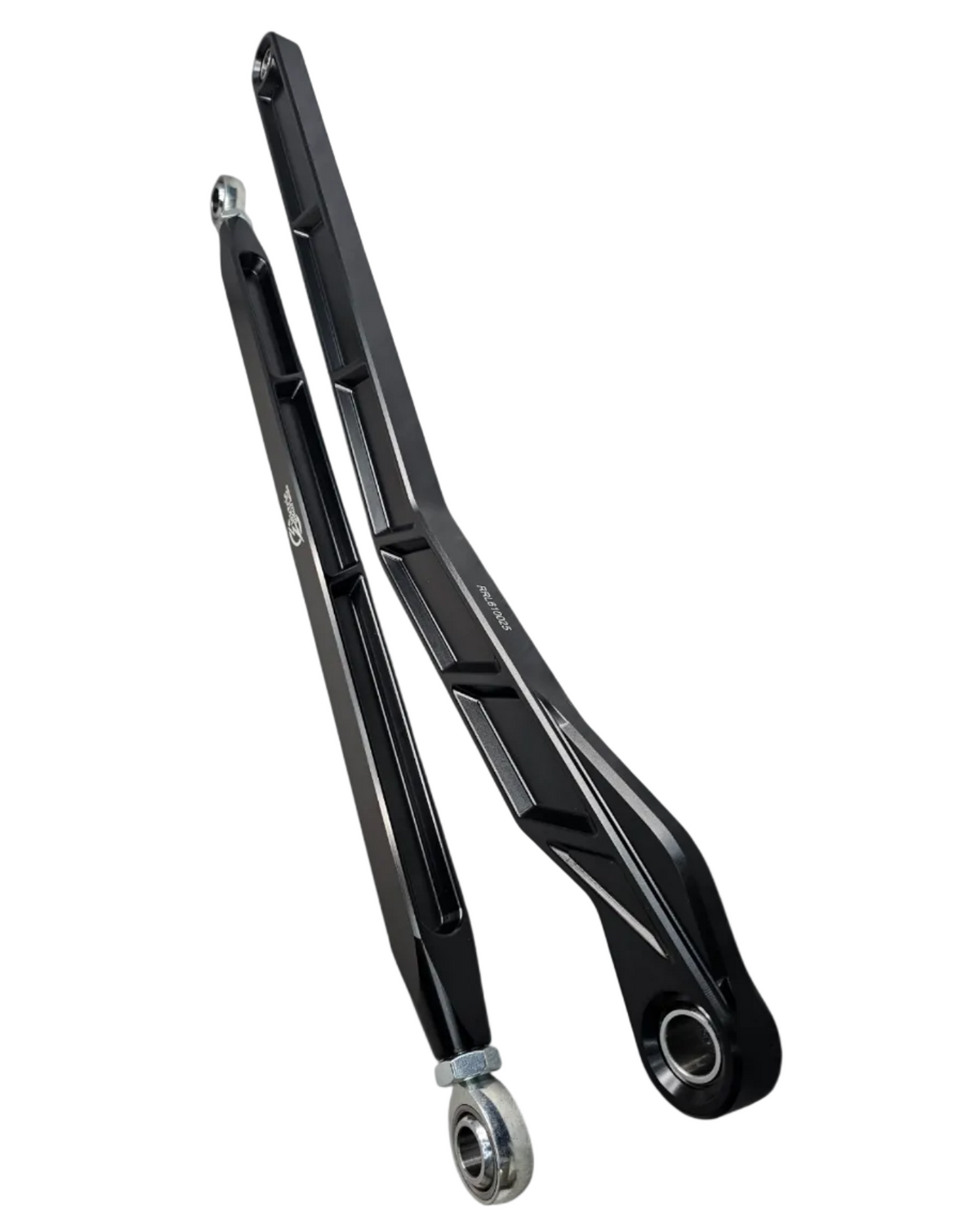 Black hard anodized finish on Polaris RZR 6061 billet radius rods