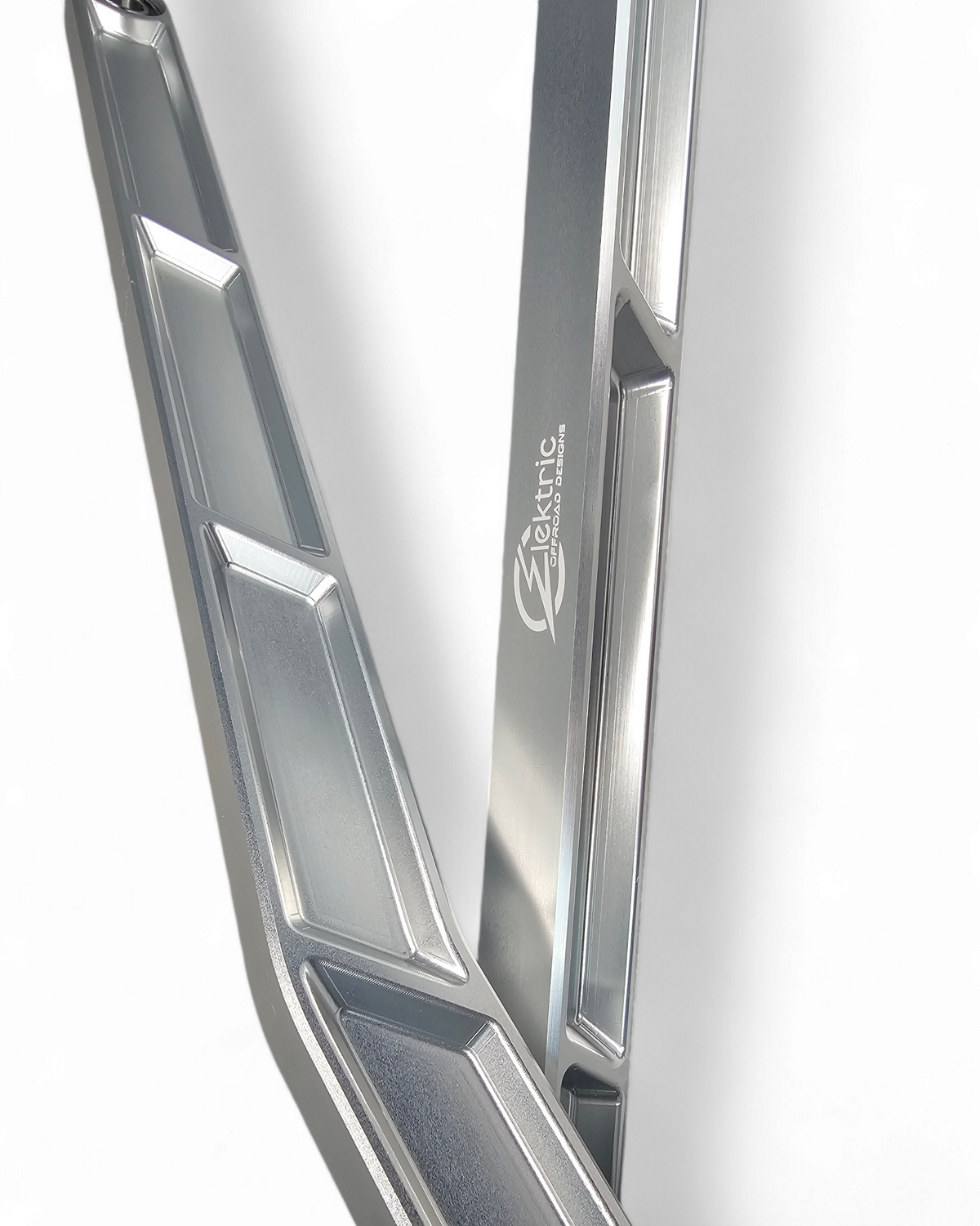 Heim joint and misalignment spacer detail on Polaris RZR clear radius rods