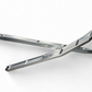 High Clearance Radius Rods in clear hard anodize for Polaris RZR Pro R showing raw machined 6061 billet aluminum