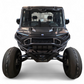 Direct front view of Polaris Ranger 1500 XD Volt front winch bumper with universal light mounts