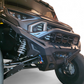 Corner and weld detail on Polaris Ranger 1500 Volt front winch bumper showing laser-welded build quality