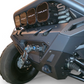 Hammer black finish texture close-up on Polaris Ranger 1500 Volt front winch bumper