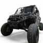 XD Volt Front Winch Bumper installed on 2024 Polaris Ranger 1500 showing D-ring and hammer black finish