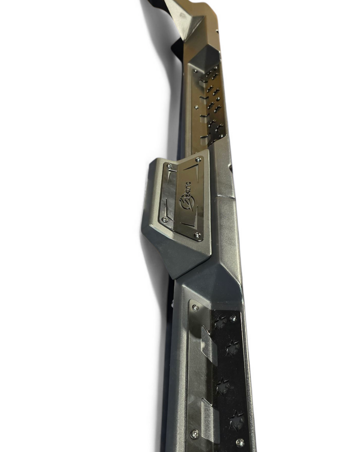 Rear section of 3-piece Volt rock steps on Polaris Xpedition 4 seat