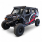 Universal light mount configuration on Polaris Xpedition HDX Front Winch Bumper for cube lights or light bars
