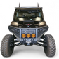 Polaris Xpedition HDX Front Winch Bumper with Brush Guard installed showing full front-end protection and hammer black finish