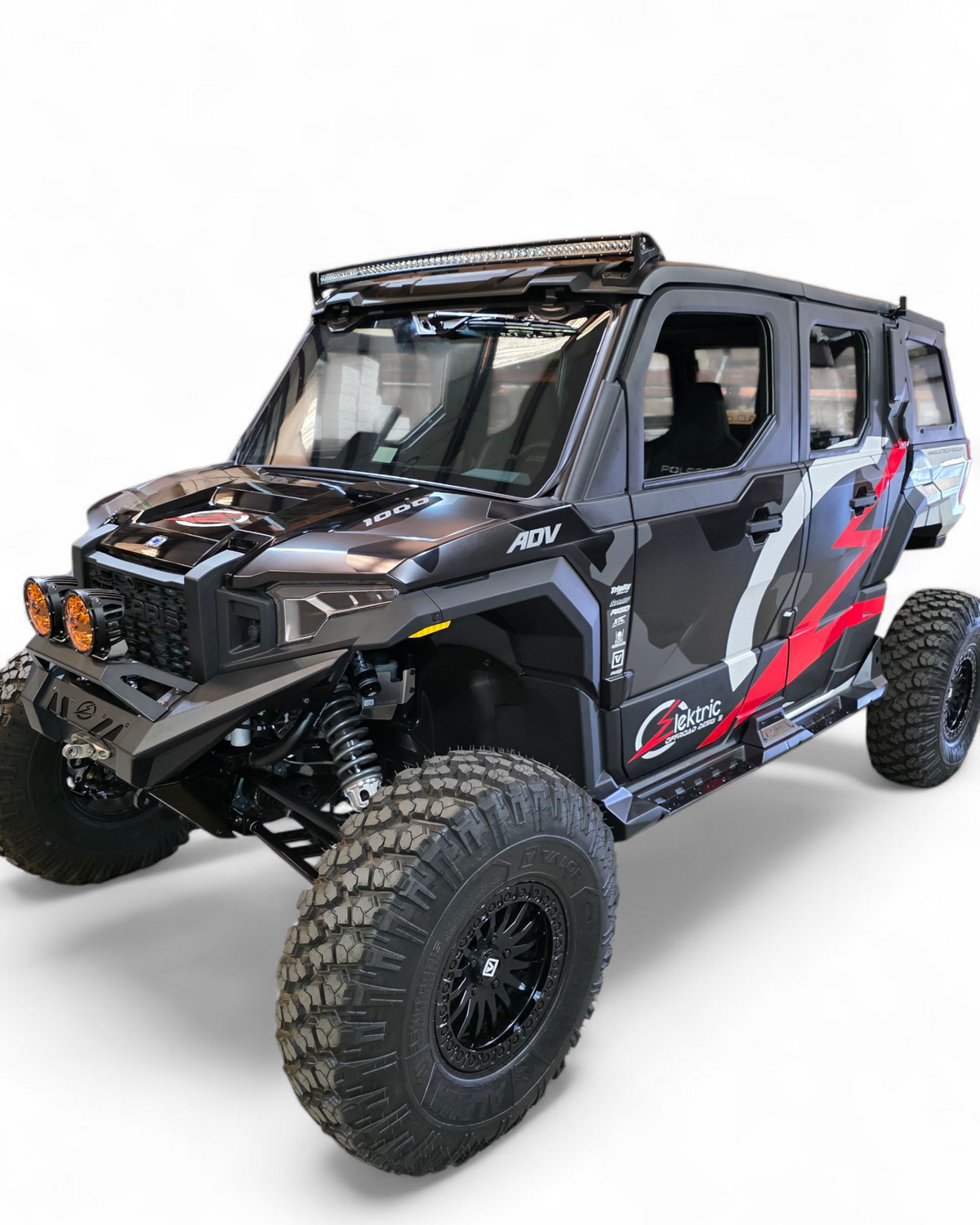 Precision laser welded joint detail on Polaris Xpedition HDX Front Winch Bumper showing build quality