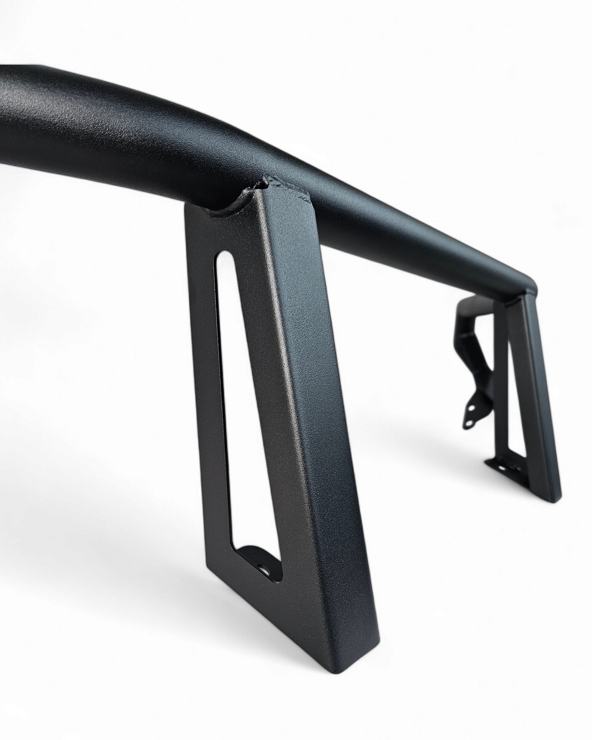 Angled view of Polaris Xpedition HDX Front Bumper brush guard showing depth and coverage