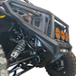 Brush guard upright detail on Polaris Xpedition HDX Front Bumper showing branch and limb protection