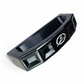 Angled view of billet rear glass grab handle on Polaris Xpedition