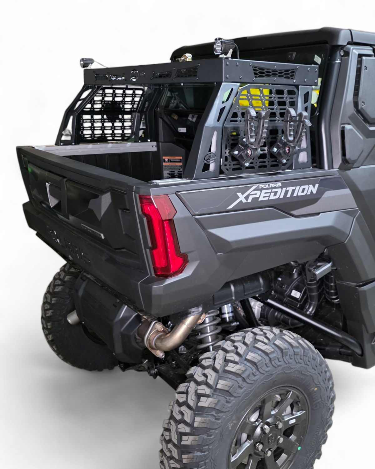 MOLLE panel detail on Polaris Xpedition Volt bed rack