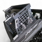 E-Track cutout detail on the folded reinforced edge of Polaris Xpedition Volt short rack
