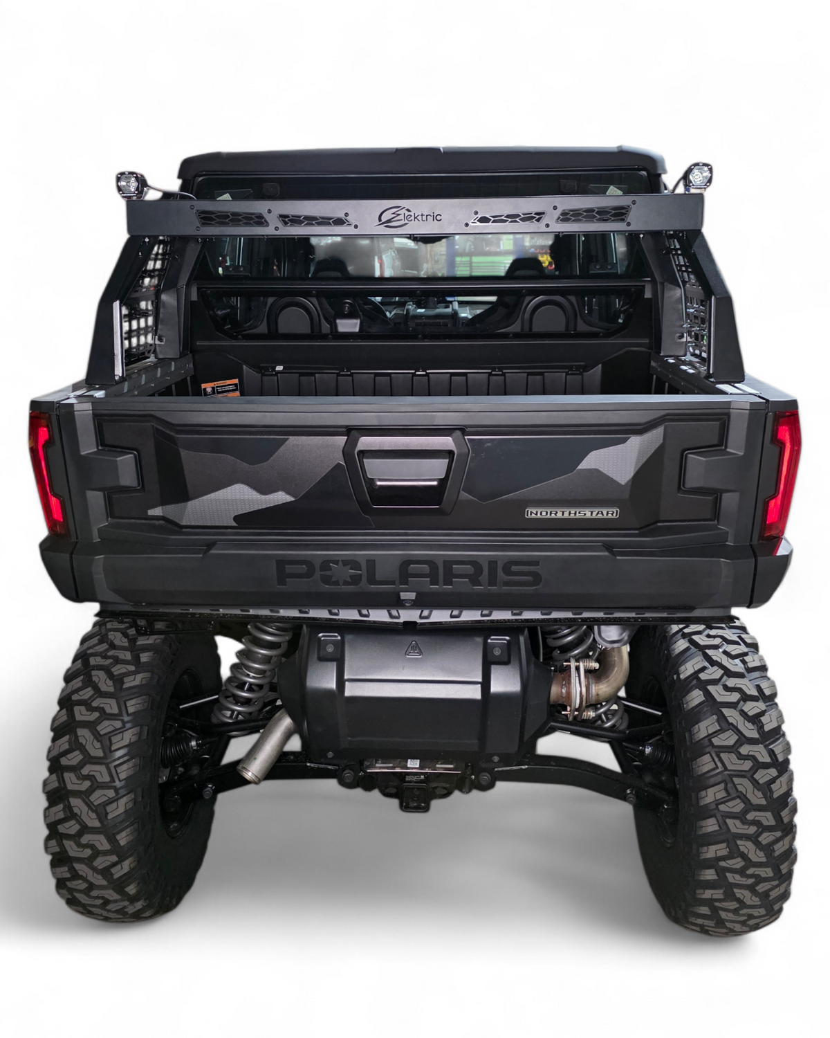 Pack-Out mount compatibility shown on Polaris Xpedition Volt short rack
