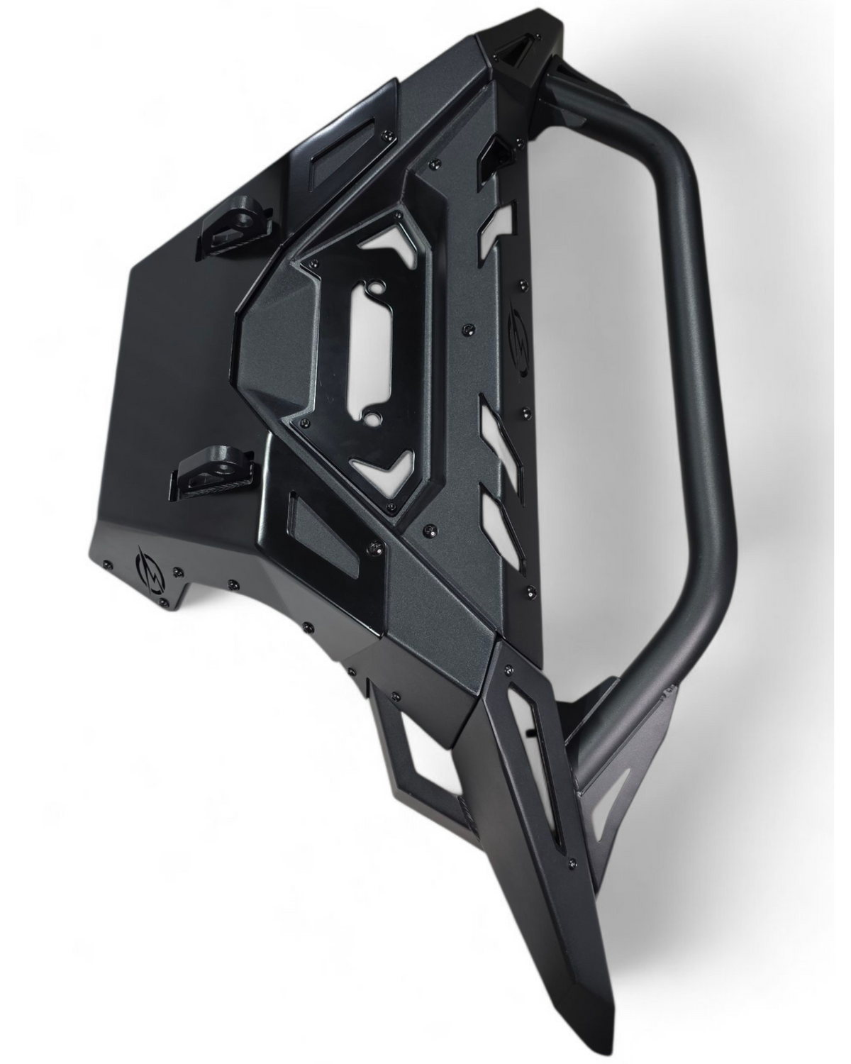 Installed XD Volt front winch bumper on Polaris Ranger 1500 demonstrating clean body-line fitment