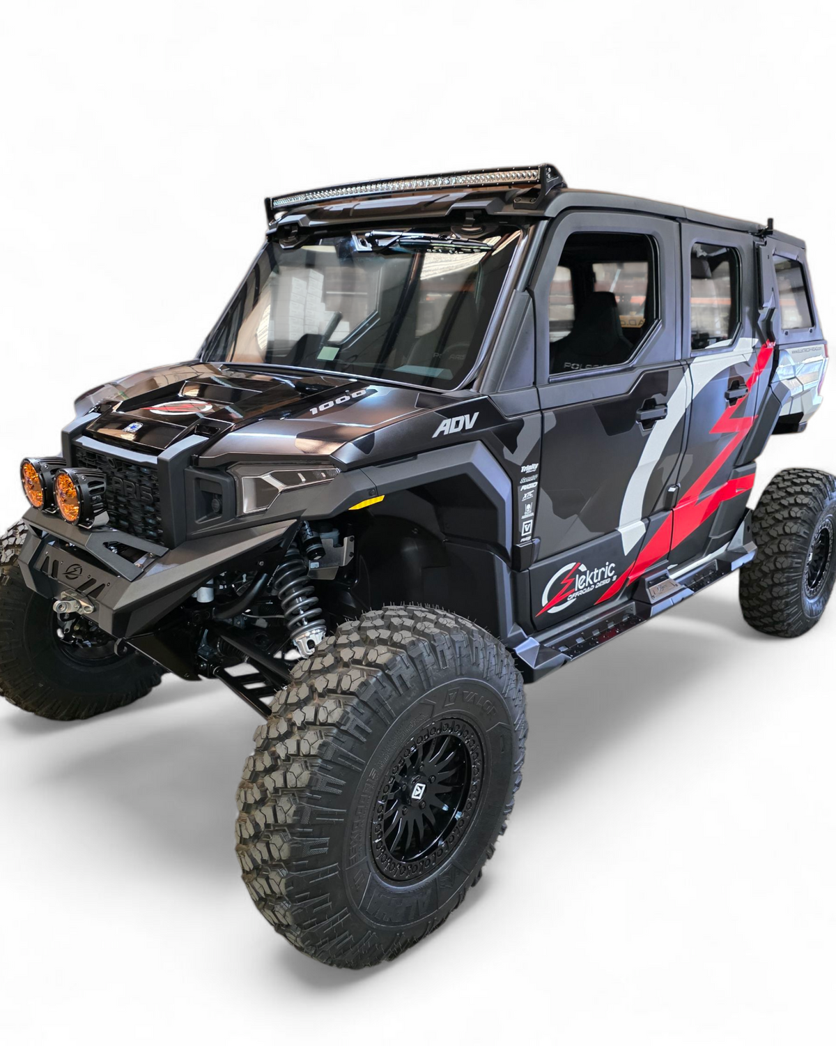 Bolt-on mounting detail on Polaris Xpedition Volt rock steps