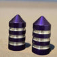 Purple Set LED Whip Base Caps