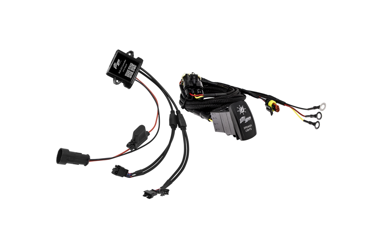 UTV Stereo RGB LED controller and speaker light switch wiring harness