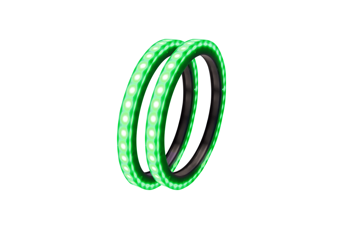 UTV Stereo green LED speaker ring lights