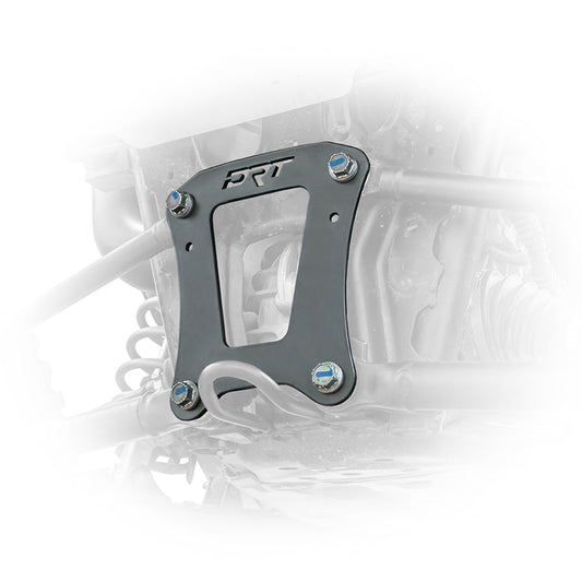 RZR Pro XP radius rod plate installed on rear frame