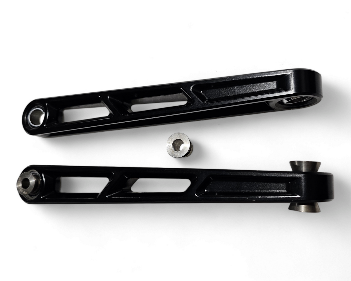 6061 billet aluminum construction detail on Polaris RZR front sway bar link