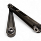 Polaris RZR Pro R Turbo R gunmetal billet front sway bar links shown as a pair