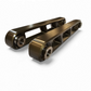 Polaris RZR Pro R gunmetal billet rear sway bar links showing Teflon uni-balls and machined finish