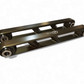 Polaris RZR Turbo R Rear Sway Bar Links in gunmetal shown displaying full billet pair