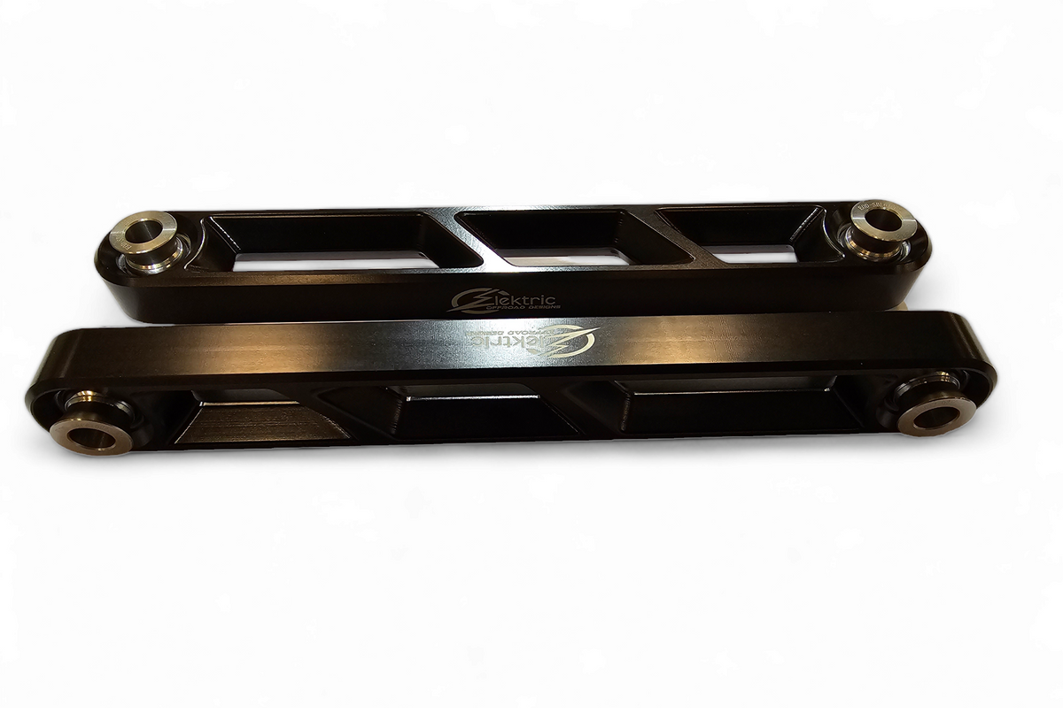 Black hard anodized finish on Polaris RZR Pro R rear sway bar link