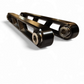 Rear Sway Bar Link in black anodize for Polaris RZR Turbo R showing 6061 billet aluminum construction