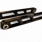 Uni-ball end detail on Polaris RZR Turbo R black billet rear sway bar link