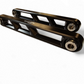 Rear Sway Bar Link in black anodize for Polaris RZR Pro R showing 6061 billet aluminum construction