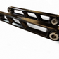 Stylistic machined design on Polaris RZR Turbo R black rear sway bar link