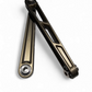 Front Sway Bar Link in gunmetal anodize for Polaris RZR Pro R showing 6061 billet aluminum construction