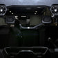 Can-Am off-road vehicle interior with overhead mounted audio speakers