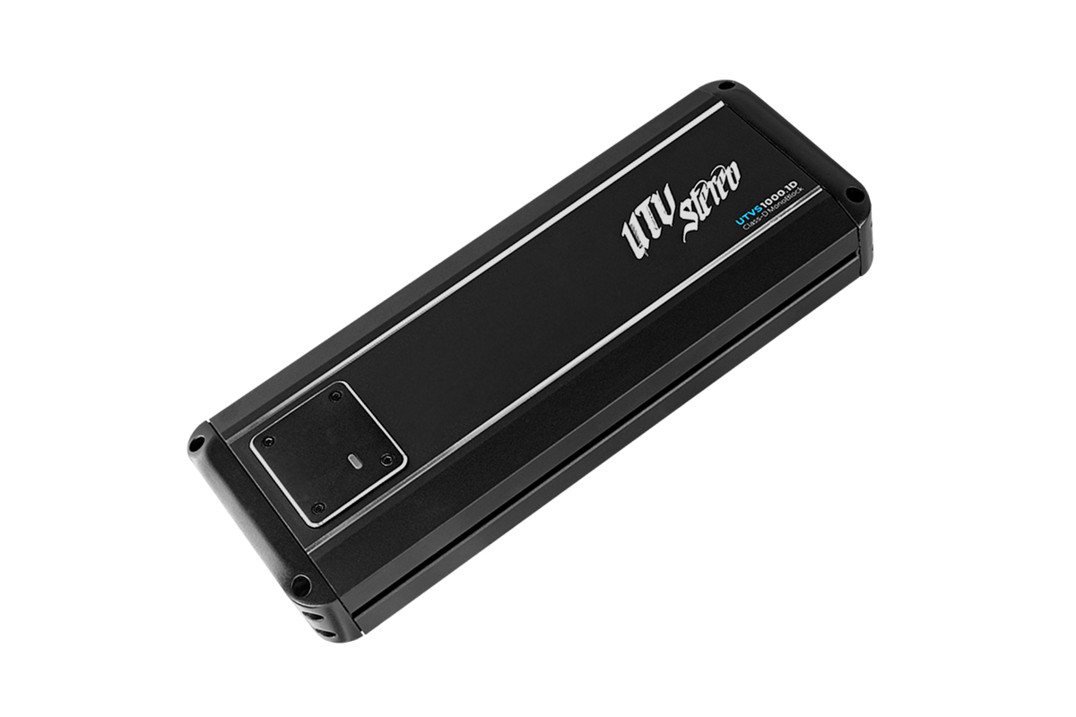 UTV Stereo UTVS1000 1D Class D monoblock amplifier in black