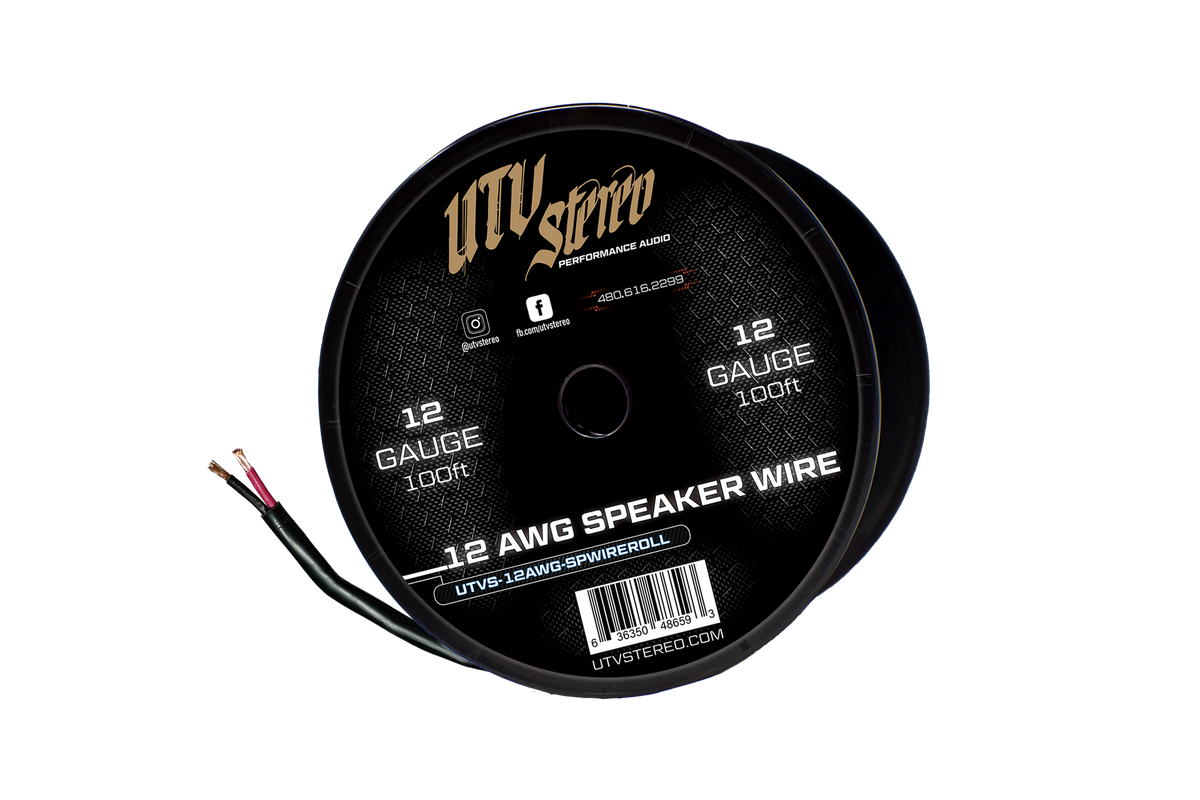 UTV Stereo 12 gauge 100 foot speaker wire spool