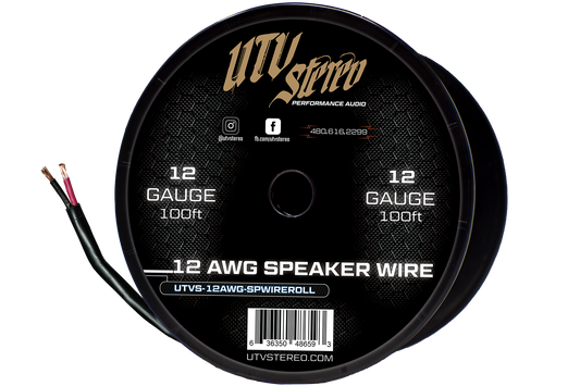 UTV Stereo 12 gauge 100 foot speaker wire spool