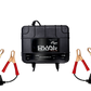 UTV Stereo dual bank powersports battery charger with two sets of alligator clips