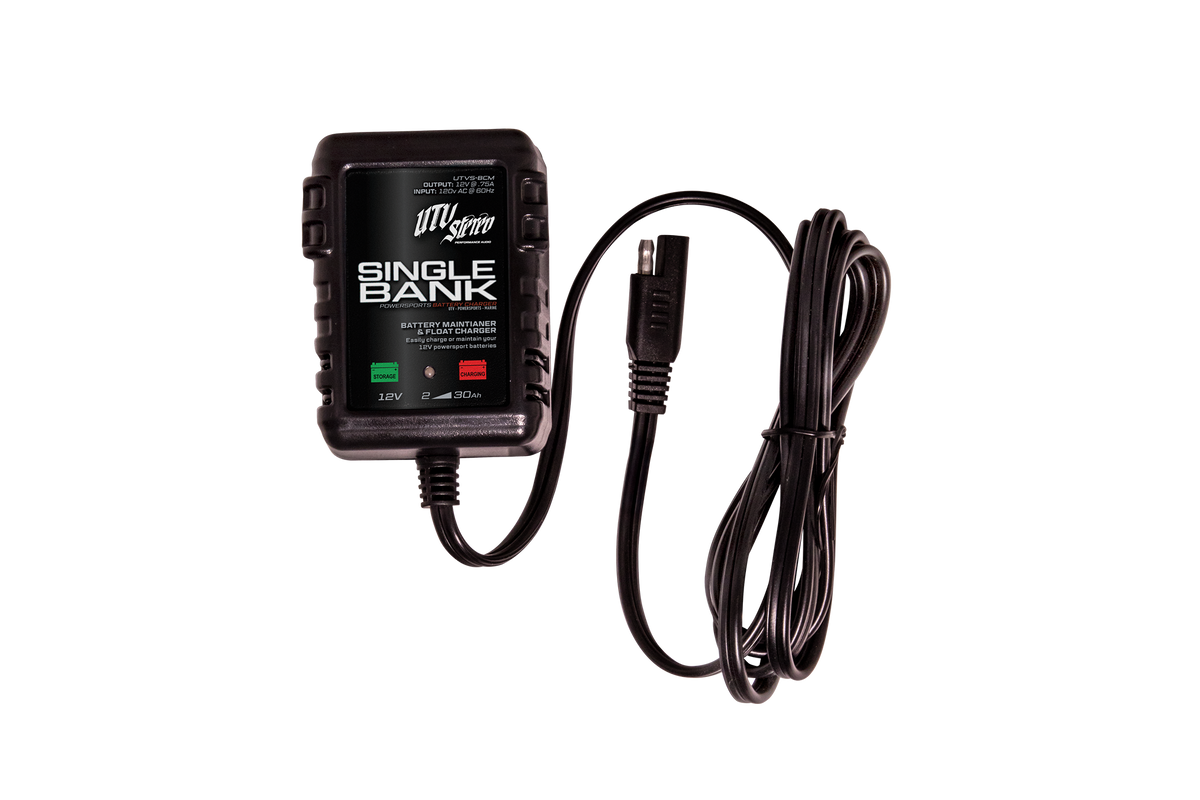 UTV Stereo single bank battery maintainer and float charger